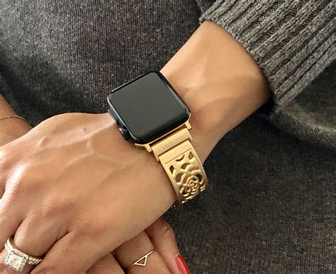 best watch bands for gold apple watch|apple watch gold band women's.